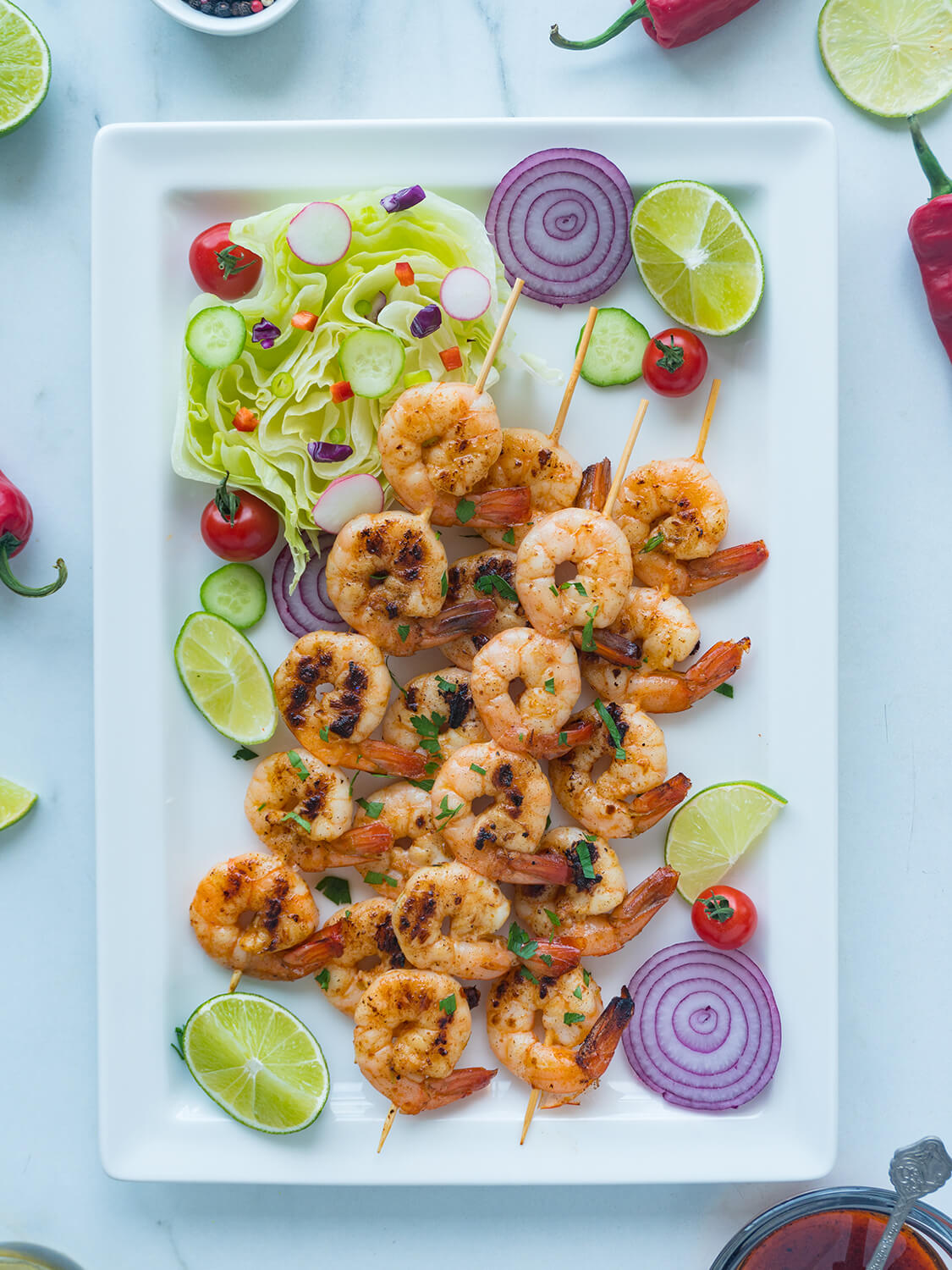 The Best Grilled Shrimp Kabobs Recipe - Kitchen Mixin